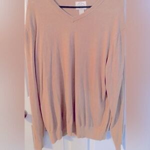 Men’s V-neck Cotton Sweater - XL